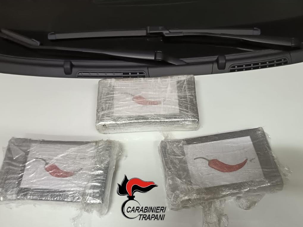Immagine articolo: Calabresi in trasferta con 3,5 kg di cocaina, arrestati dai Carabinieri di Trapani Immagine articolo: Calabresi in trasferta con 3,5 kg di cocaina, arrestati dai Carabinieri di Trapani
