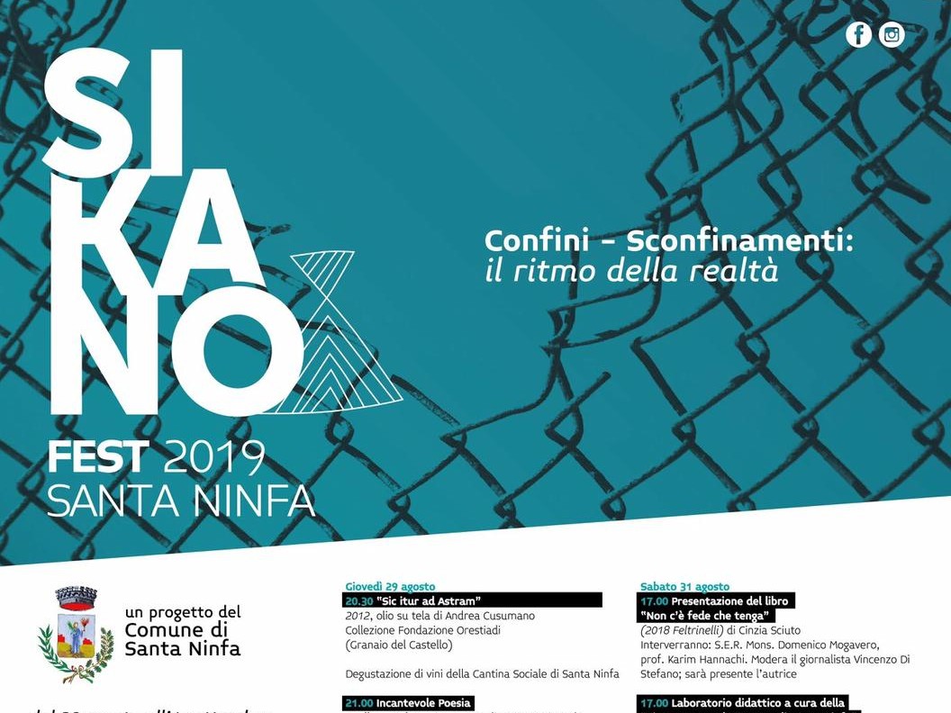 Immagine articolo: A Santa Ninfa, dal 29 agosto al primo settembre, la seconda edizione della kermesse culturale «Sikano fest»