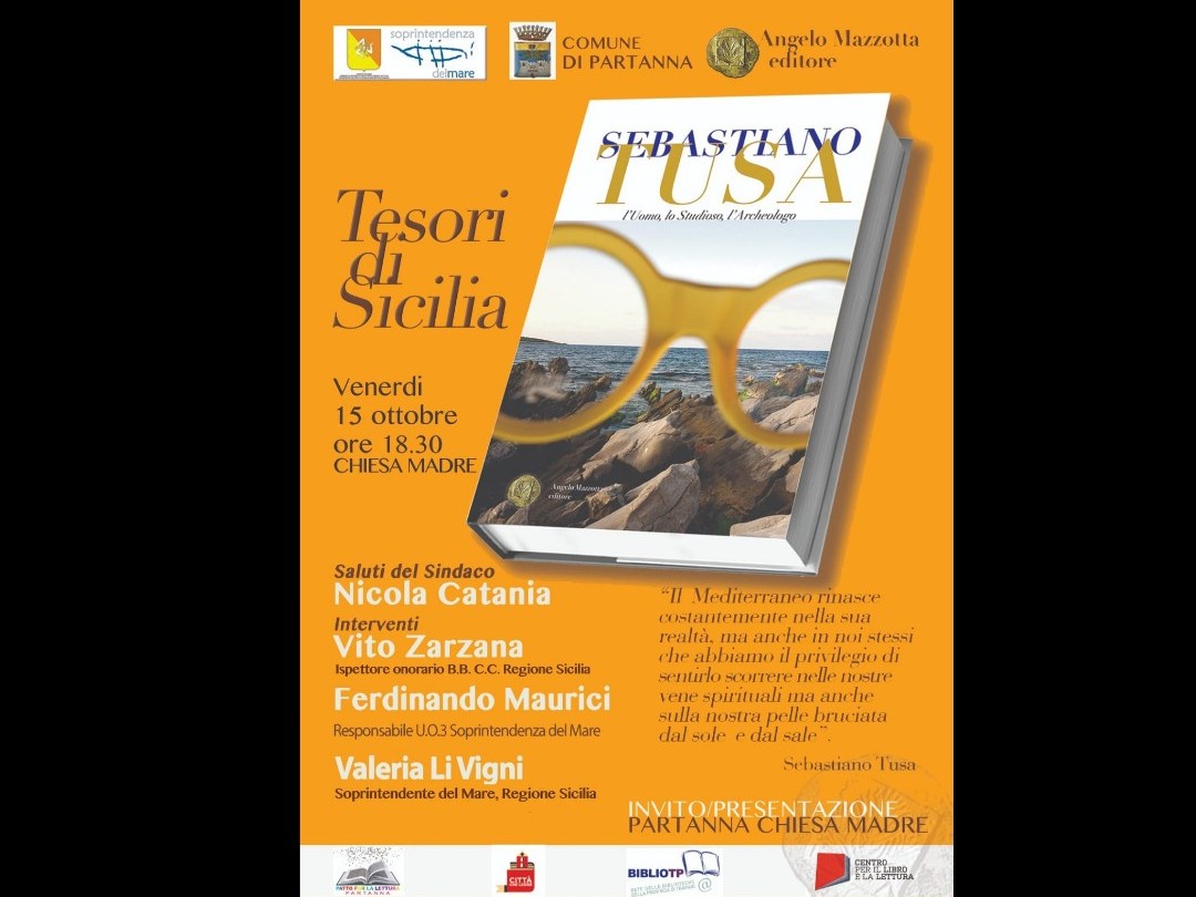 Immagine articolo: Partanna, venerdì 15 Ottobre la presentazione del libro dedicato a Sebastiano Tusa