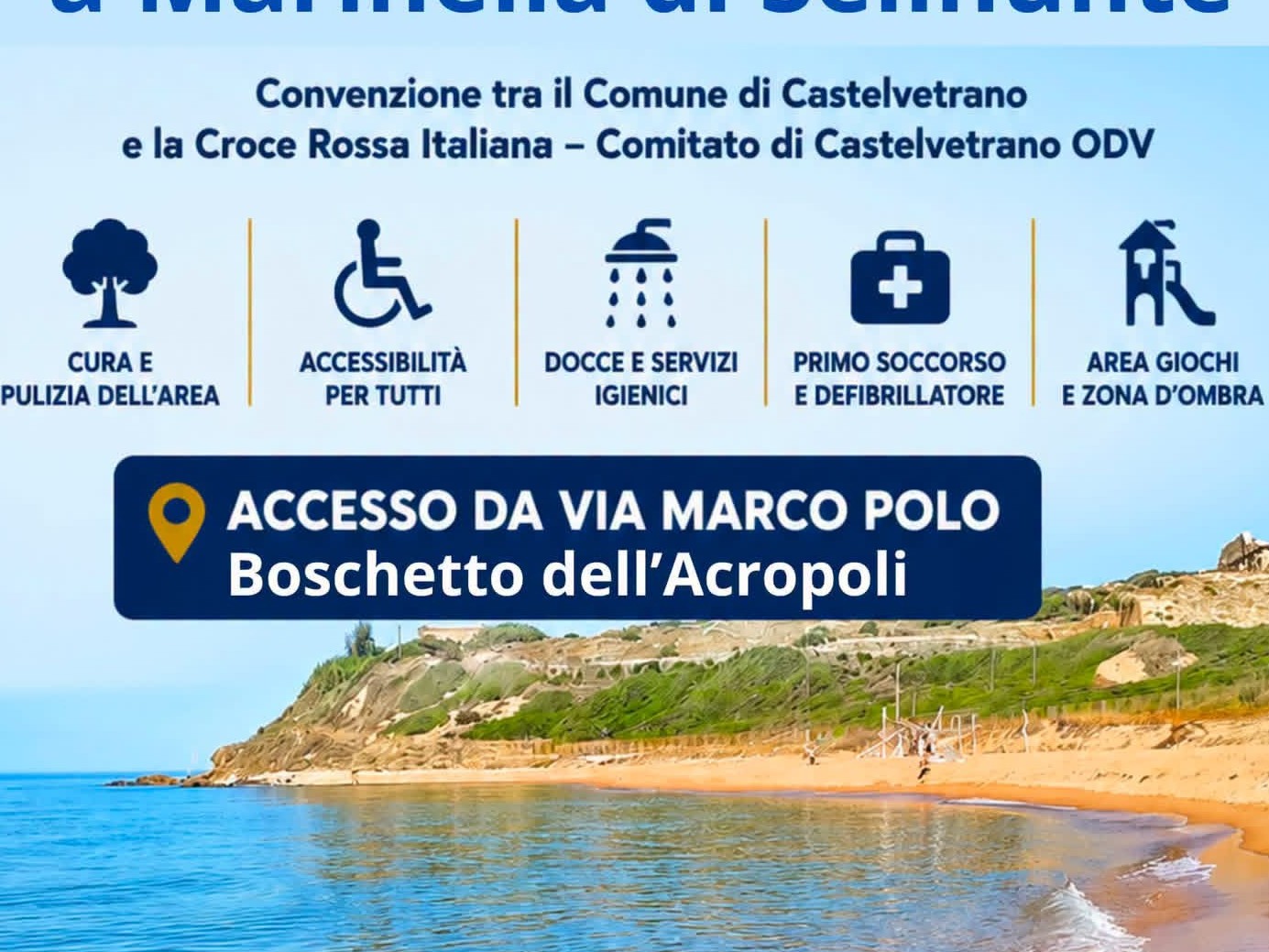 Immagine articolo: Marinella, dal 6 luglio riaprono servizi e accesso alla spiaggia dell’Acropoli