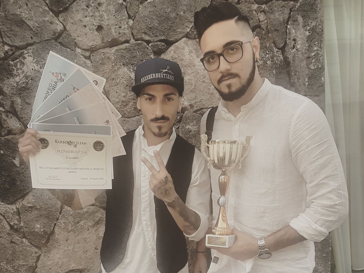 Immagine articolo: Partanna, terzo posto a Catania per Luca Savona al Trofeo "Trinacria Barber". Tanti i complimenti per “Barberbestia”