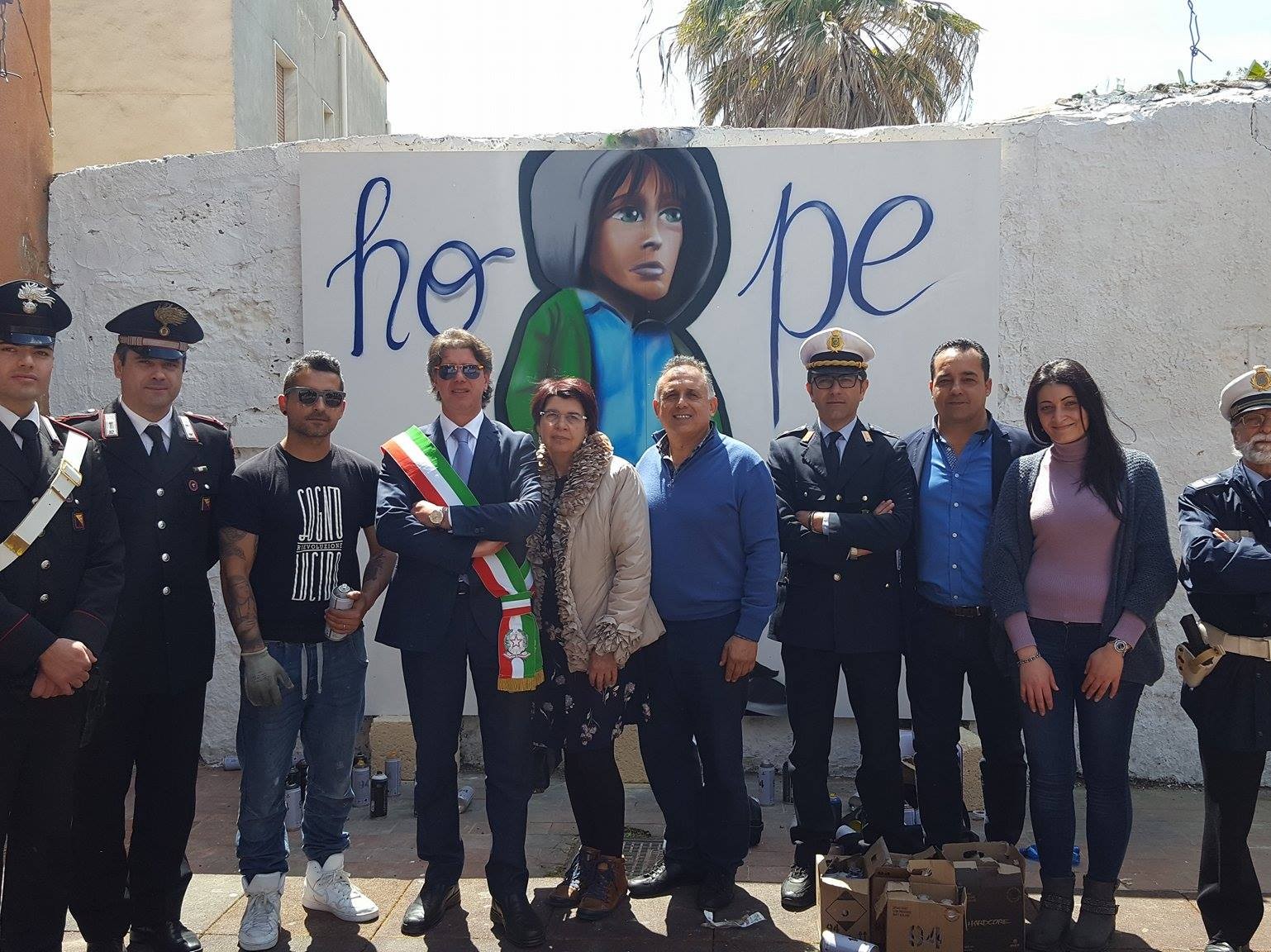 Immagine articolo: Segni Urbani fa tappa a Campobello, con un murales per la legalità nella villa comunale