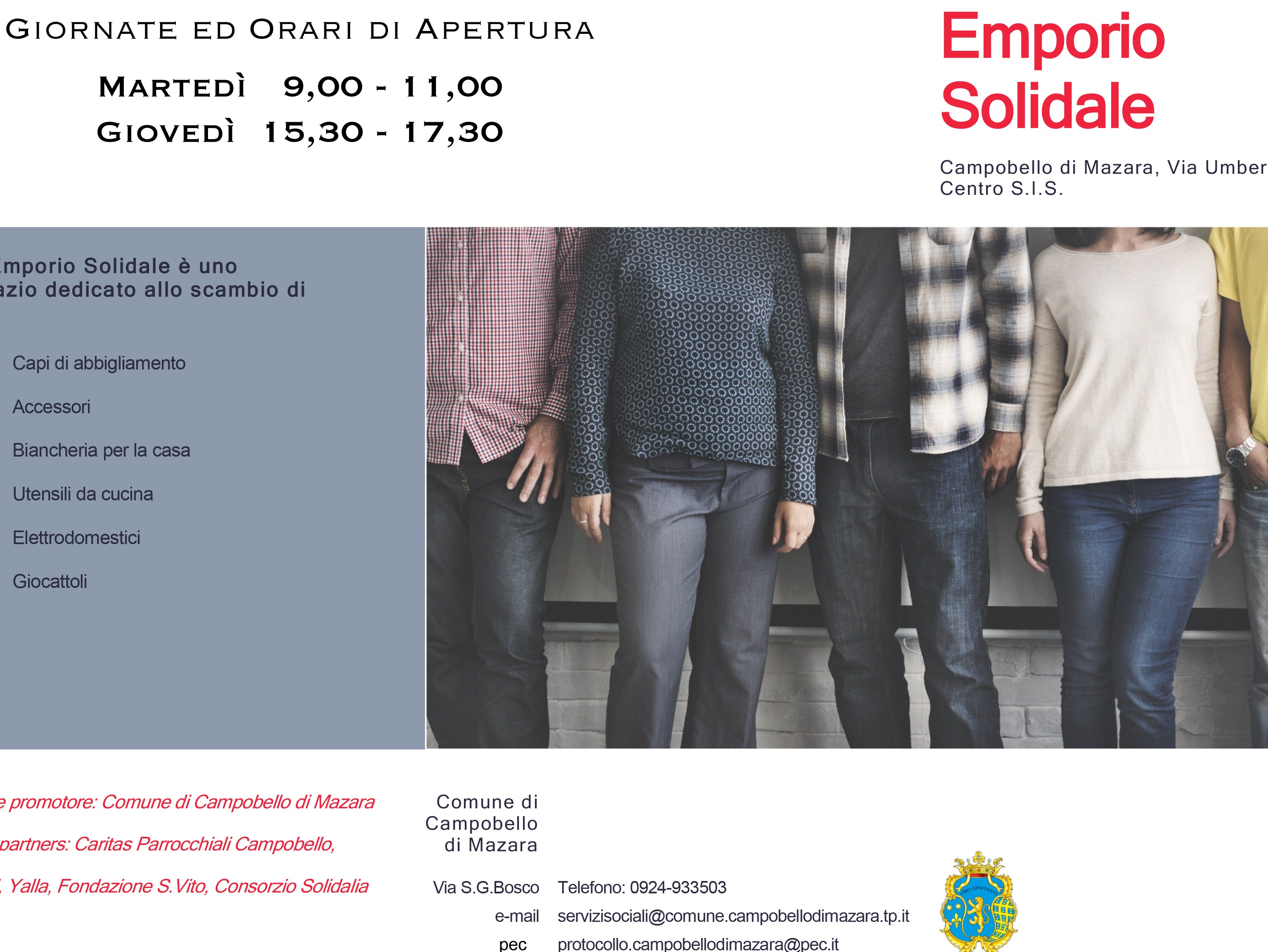 Immagine articolo: Campobello, domani sarà inaugurato dall'Amministrazione comunale l'Emporio Solidale
