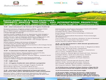 Immagine articolo: Castelvetrano, domani all'IPSEOA “V. Titone” l’evento Proditerr@, per la valorizzazione dei prodotti enogastronomici della Valle del Belìce