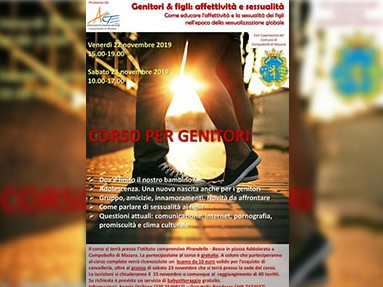 Immagine articolo: Campobello, il 22 e 23 Novembre, in programma corso su “Genitori e figli: affettività e sessualità”