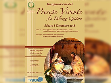 Immagine articolo: Anche le telecamere di TV2000 saranno presenti all’inaugurazione del Presepe Vivente a Palazzo Quidera