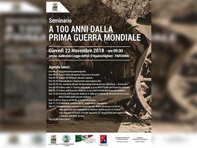 Immagine articolo: Partanna, domani il seminario “A 100 anni dalla Prima Guerra Mondiale” Immagine articolo: Partanna, domani il seminario “A 100 anni dalla Prima Guerra Mondiale”