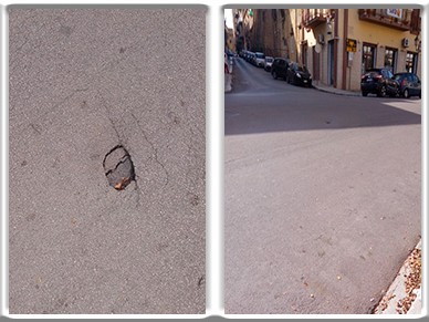 Immagine articolo: Il lettore scrive: "Attenzione, buca sul manto stradale in via Milazzo. Si intervenga"