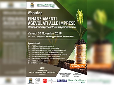 Immagine articolo: Partanna, al G55, workshop sui Finanziamenti agevolati per l’Imprenditoria Giovanile Immagine articolo: Partanna, al G55, workshop sui Finanziamenti agevolati per l’Imprenditoria Giovanile