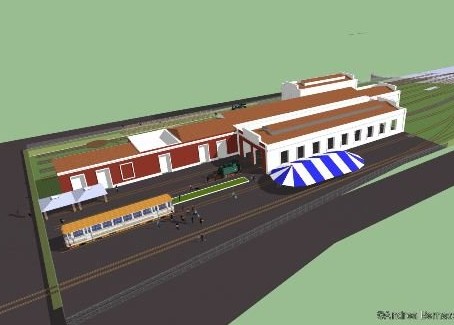 Il rendering dell Museo della Ferrovia di Castelvetrano Il rendering dell Museo della Ferrovia di Castelvetrano