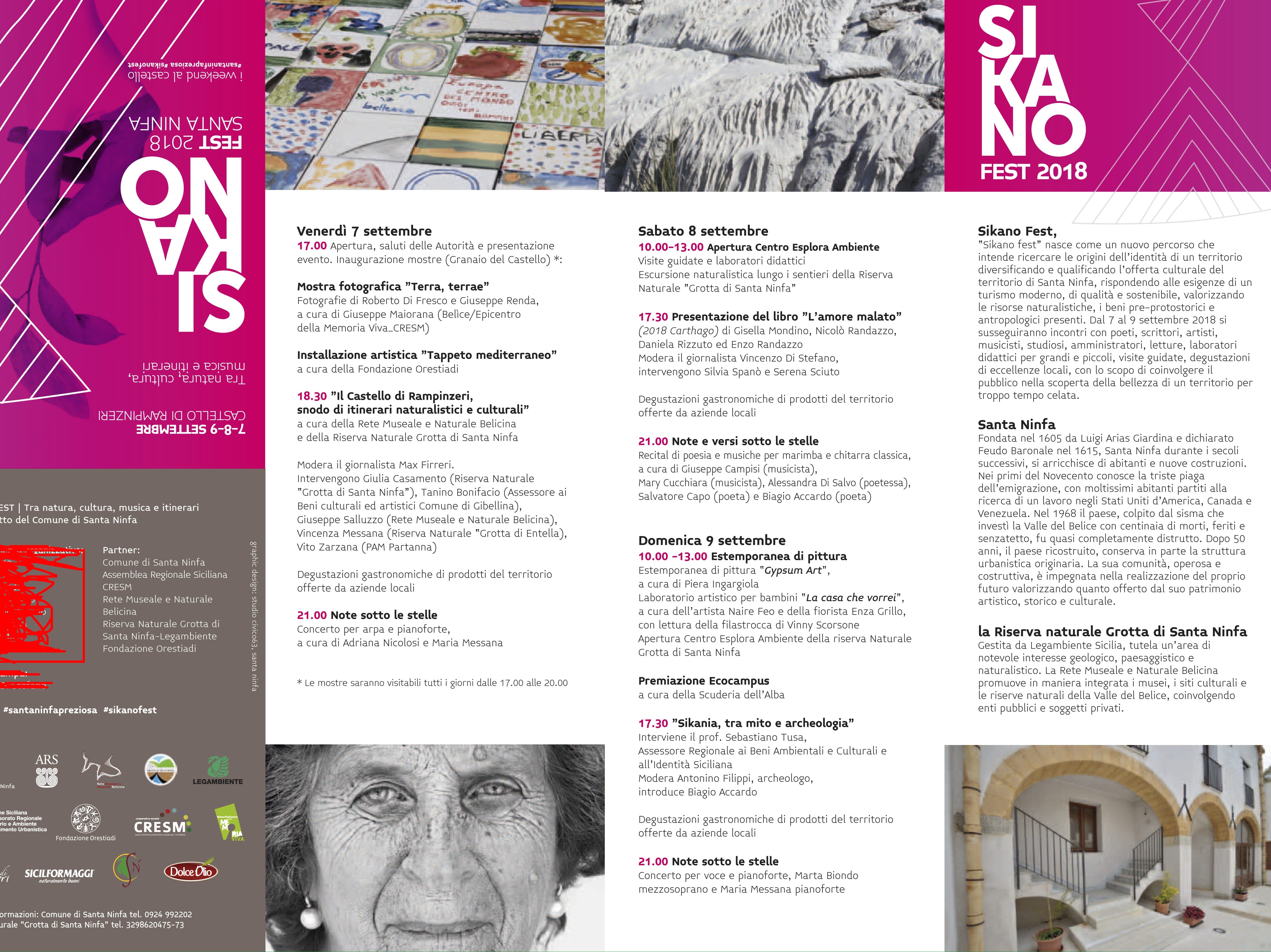 Immagine articolo: Santa Ninfa, dal 7 al 9 settembre, il "Sikano fest", un lungo week-end tra cultura, musica e natura Immagine articolo: Santa Ninfa, dal 7 al 9 settembre, il "Sikano fest", un lungo week-end tra cultura, musica e natura