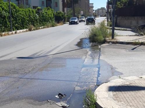 Immagine articolo: Continua la perdita d'acqua in via Campobello. La Rocca: “Da lunedì in programma la riparazione”