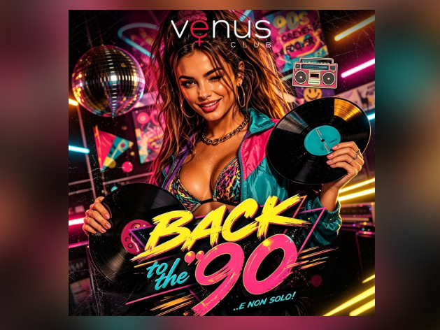 Immagine articolo: Marinella, al Venus Club ritorna “Back to the ’90… e non solo”: il format che unisce le generazioni Immagine articolo: Marinella, al Venus Club ritorna “Back to the ’90… e non solo”: il format che unisce le generazioni