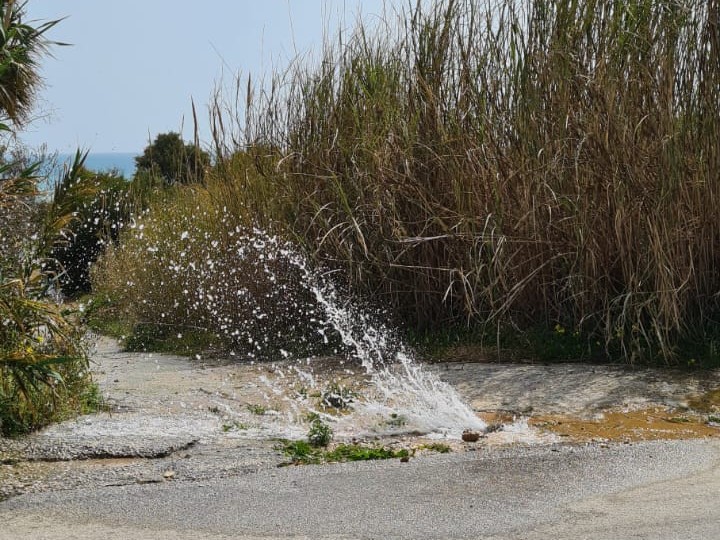 Immagine articolo: Lettore scrive: "Continua la perdita d'acqua a Triscina nella strada 145" 
