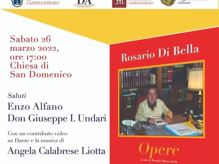 Immagine articolo: Domani la presentazione del libro delle "Opere" di Rosario Di Bella. La manifestazione è promossa dalla Società Dante Alighieri Immagine articolo: Domani la presentazione del libro delle "Opere" di Rosario Di Bella. La manifestazione è promossa dalla Società Dante Alighieri