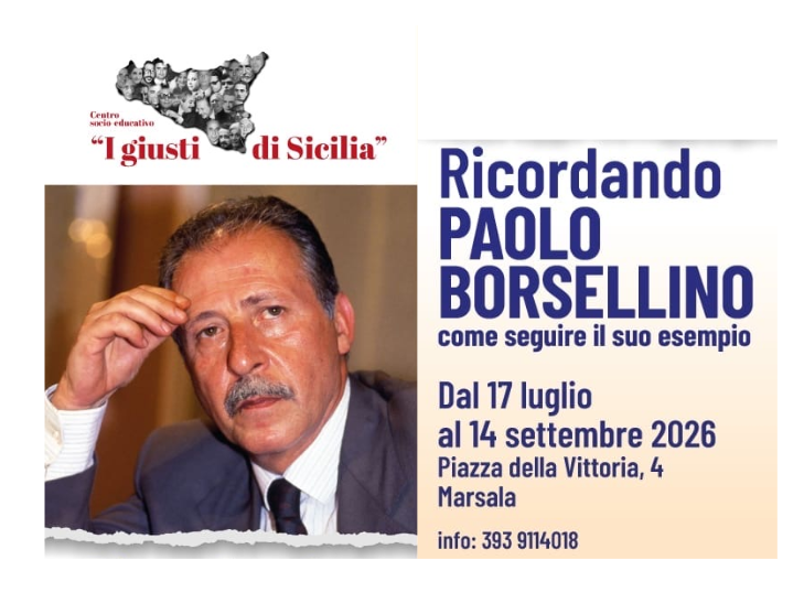Immagine articolo: "Ricordando Paolo Borsellino": a Marsala un percorso tra memoria, giustizia e impegno civile