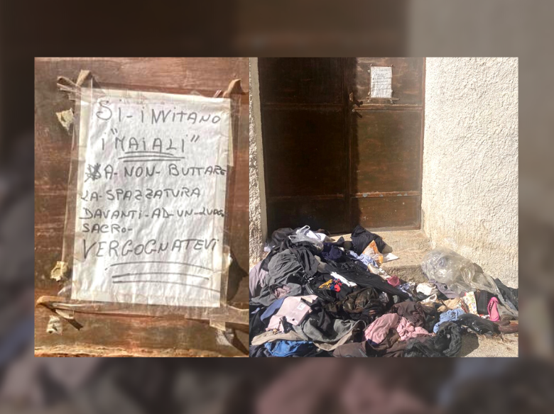 Immagine articolo: CVetrano, davanti le Chiese sempre più vestiti (inutilizzabili) abbandonati. Telecamere per scoraggiare gli incivili Immagine articolo: CVetrano, davanti le Chiese sempre più vestiti (inutilizzabili) abbandonati. Telecamere per scoraggiare gli incivili