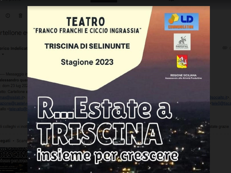 Immagine articolo: R…Estate a Triscina, il programma estivo del Teatro Franco Franchi e Ciccio Ingrassia