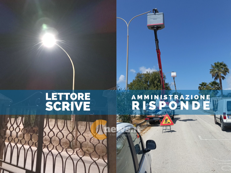 Immagine articolo: Lettore scrive, Amministrazione risponde. Torna la luce in zona Circonvallazione a Triscina. Soddisfazione dell'Ass. Manuzza Immagine articolo: Lettore scrive, Amministrazione risponde. Torna la luce in zona Circonvallazione a Triscina. Soddisfazione dell'Ass. Manuzza