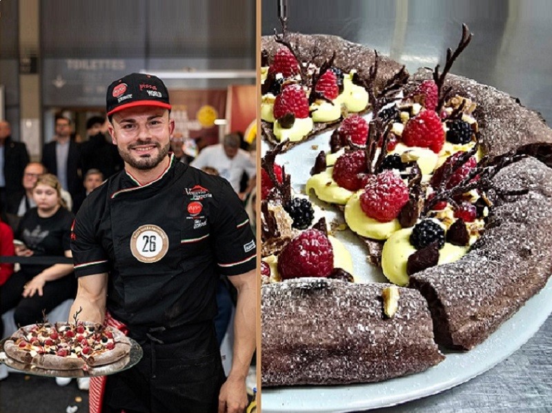 Immagine articolo: Il pizzaiolo castelvetranese Giuseppe Sebastopoli conquista con "Dolce Euforia" il 5° posto nel campionato del mondo al Sigep di Rimini Immagine articolo: Il pizzaiolo castelvetranese Giuseppe Sebastopoli conquista con "Dolce Euforia" il 5° posto nel campionato del mondo al Sigep di Rimini