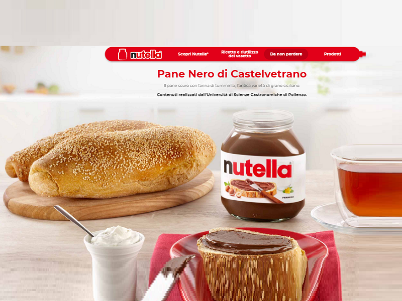 Immagine articolo: La Nutella “lancia” il Pane nero di Castelvetrano sul proprio sito ufficiale Immagine articolo: La Nutella “lancia” il Pane nero di Castelvetrano sul proprio sito ufficiale