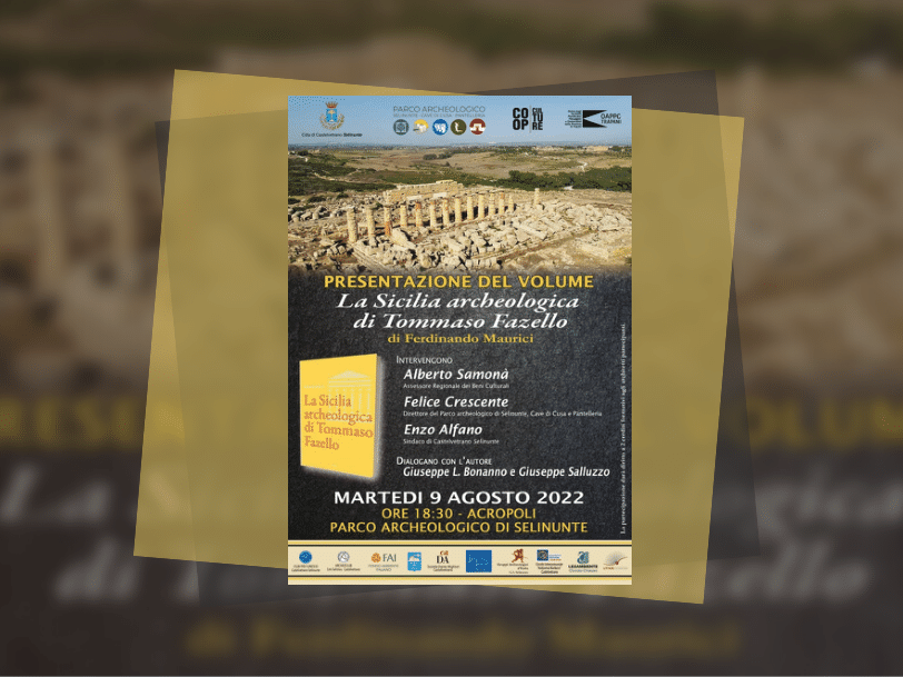 Immagine articolo: Selinunte, 9 Agosto presentazione libro “La Sicilia archeologica di Tommaso Fazello” di Ferdinando Maurici