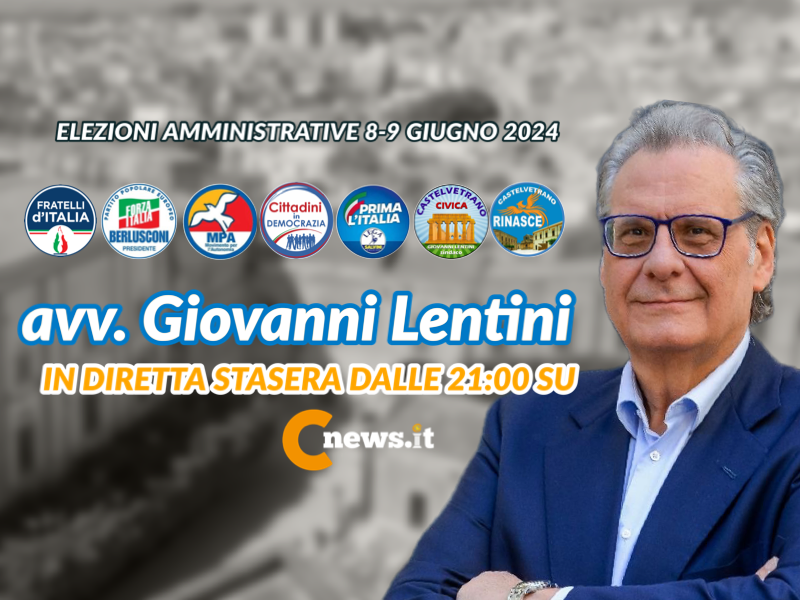 Immagine articolo: Amministrative 2024, questa in diretta dalle 21:00 l'avvocato Giovanni Lentini candidato sindaco annuncerà due assessori designati