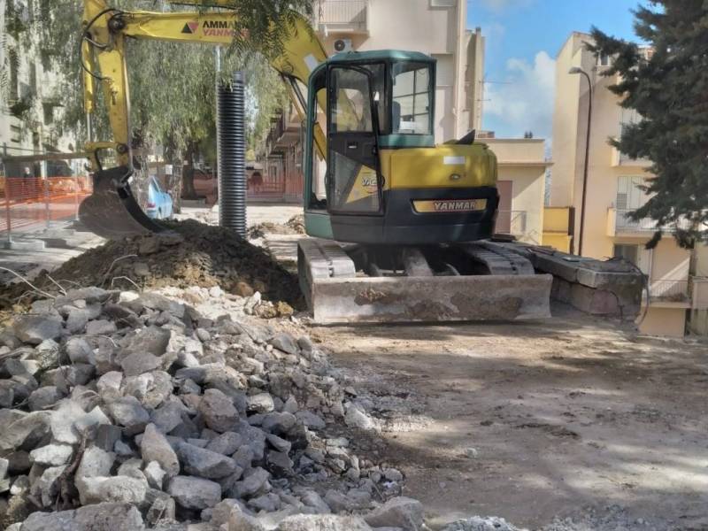 Immagine articolo: Salemi, lavori per la messa in sicurezza di via Matteotti Cambia la circolazione stradale, da giovedì senso unico