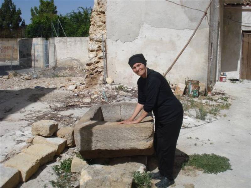 Antonina Spallino, durante un momento della sua giornata