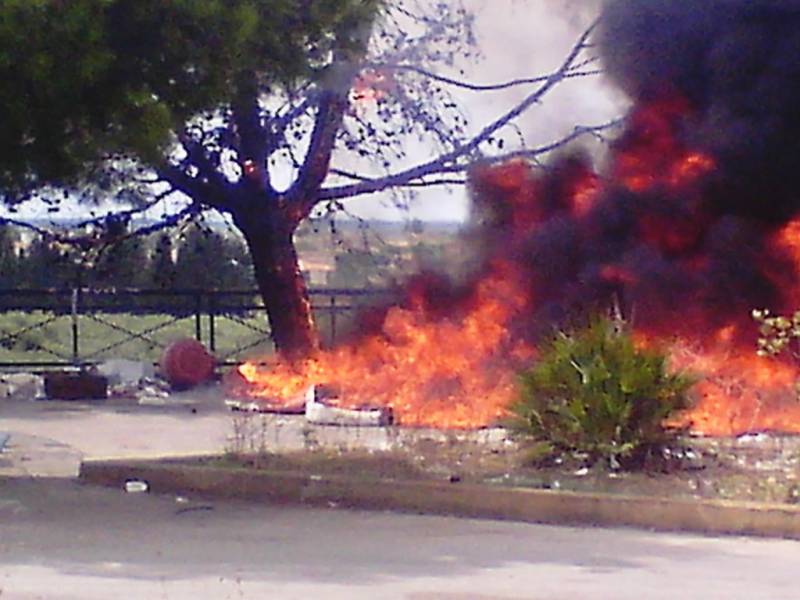 Immagine articolo: Campobello, incendio doloso distrugge  fusti in plastica