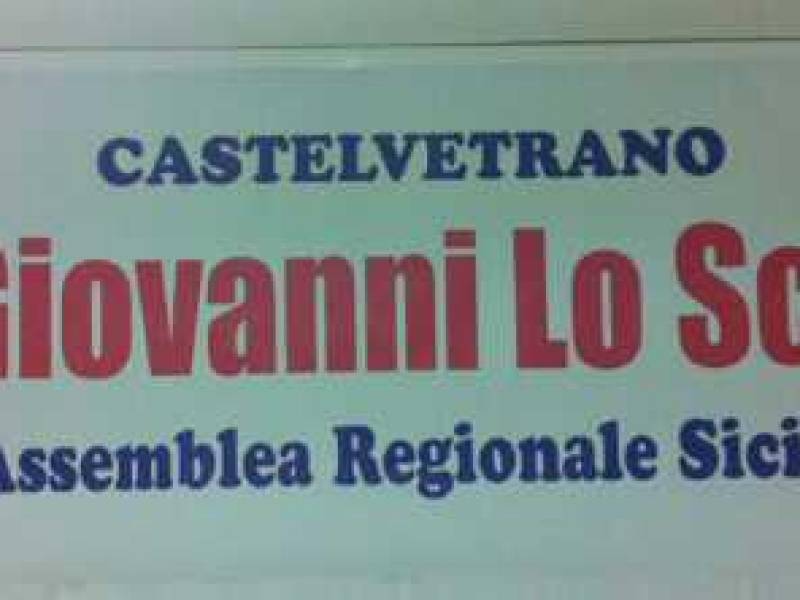 Immagine articolo: Lo striscione per Lo Sciuto: "Castelvetrano c0N Giovanni Lo Sciuto all'Assemblea Regionale Siciliana"