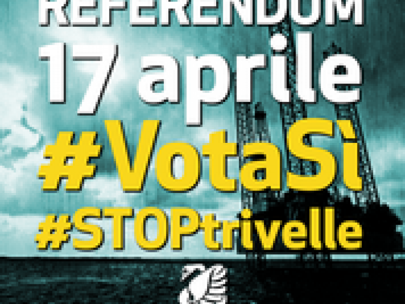 Immagine articolo: Referendum sulle trivelle. La campagna di Legambiente per votare SI