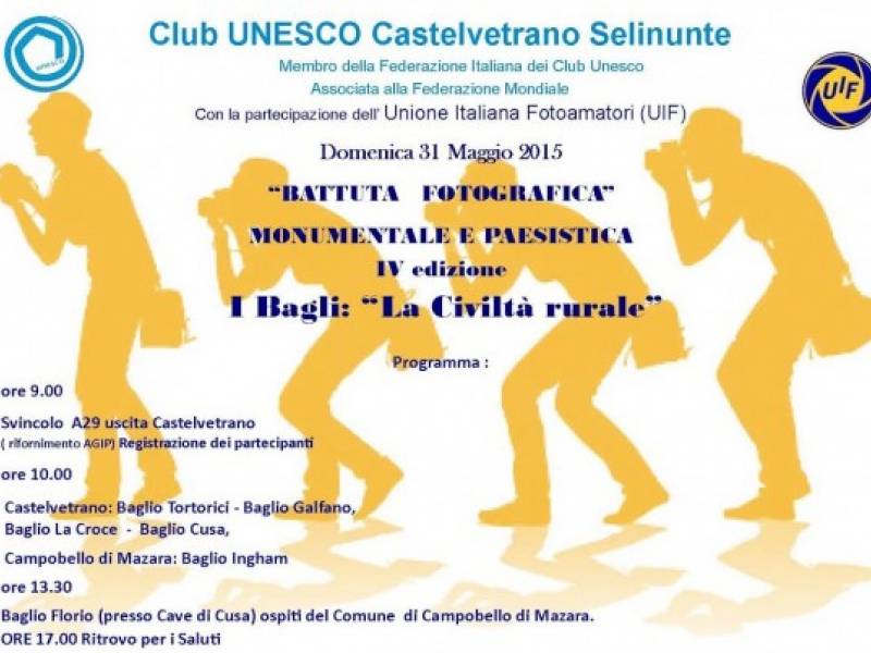 Immagine articolo: Domenica la tappa conclusiva della “Battuta Fotografica” promossa dal club Unesco di Castelvetrano
